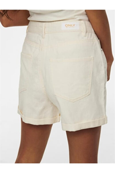 ONLY Onlvega Hw Mom Dnm Shorts Noos Kadın Kot&Kanvas Şort 15230571