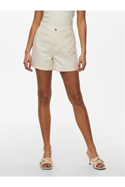 ONLY Onlvega Hw Mom Dnm Shorts Noos Kadın Kot&Kanvas Şort 15230571