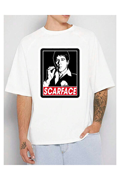 Tubinyoo تي شيرت كبير الحجم مطبوع للجنسين من توني مونتانا