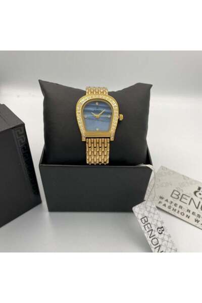 benon Watch Aigner Model - Gold with Blue Dial