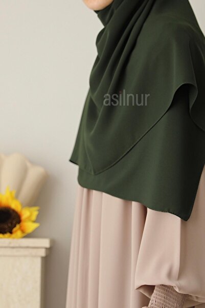ASİLNUR Elif Large Size Scarf 120X120 Khaki