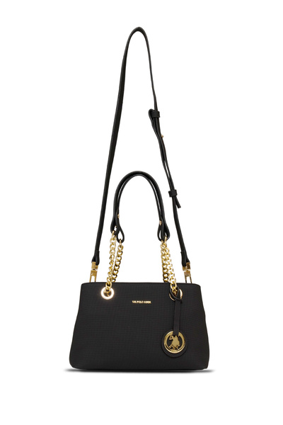 U.S. Polo Assn. Black-Black Women's Shoulder Bag Us25659