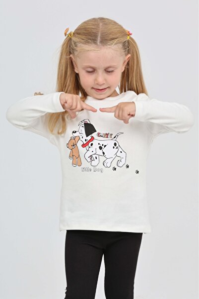 Toontoy Φούτερ για κορίτσια με σκύλο και αρκούδα με τύπωμα