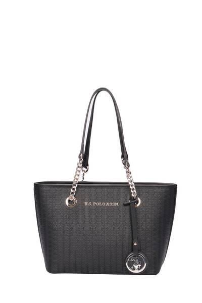 U.S. Polo Assn. Black-Black Women's Shoulder Bag Us8623