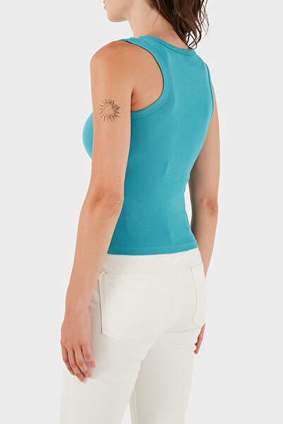 Calvin Klein Pamuklu Regular Fit Bisiklet Yaka Logolu Top TOP LV047C201G XEG