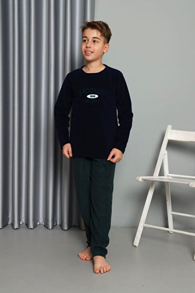 lacelove Nisanca Winter Boy's Fleece Pajama Set - Warm Welsoft Fabric