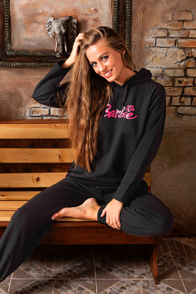 lacelove Σετ γυναικεία αθλητική φόρμα με κουκούλα εποχής - αθλητικά γυναικεία ρούχα