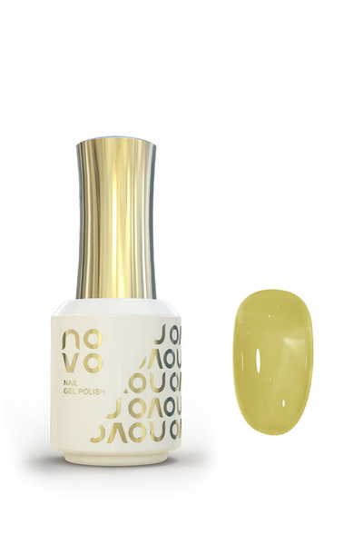 No-vo Jelly Gel Nail Polish, Sheer Nail Polish, UV LED Gel for DIY 12ml-NC52# Yellow