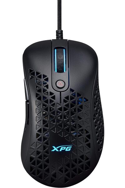 erorex Slingshot Wired Gaming Mouse 12K Dpi Customizable Rgb 100% Ptfe Skates 73G Black