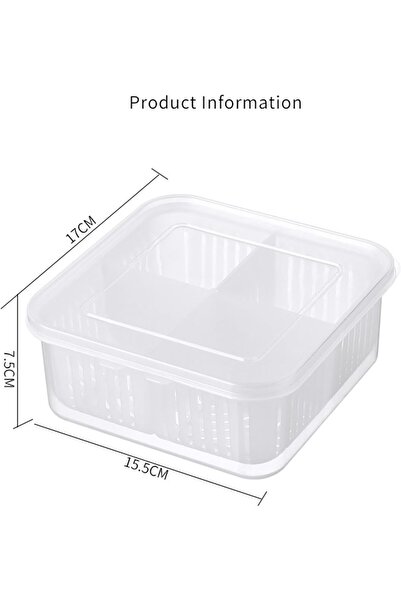 erorex Food Storage Box, Fridge Storage & Container, Onion Ginger Garlic Draining Storage Organizer,