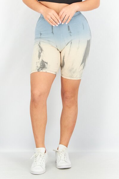 VINTAGE HAVANA شورت رياضي نسائي مناسب للرياضة الخارجية، مناسب للصبغ، بلون محايد