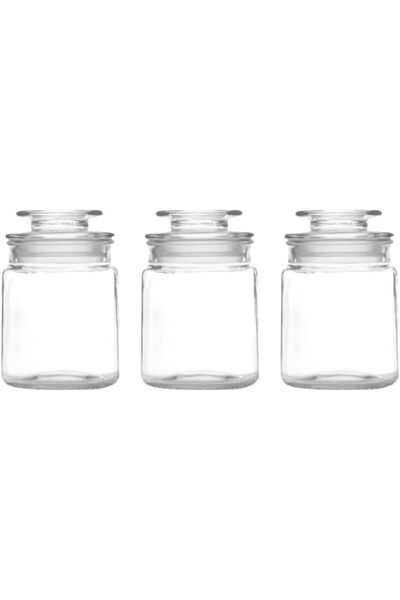 erorex 3 Piece Airtight Durable Kitchen Glass Canister Set Clear 750Ml 51094