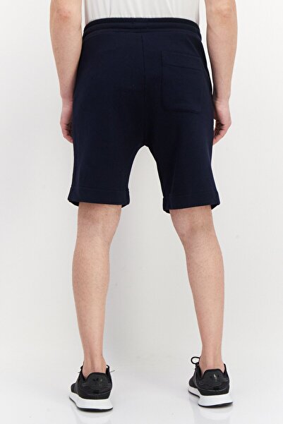 Esprit Men Textured Drawstring Shorts, Navy