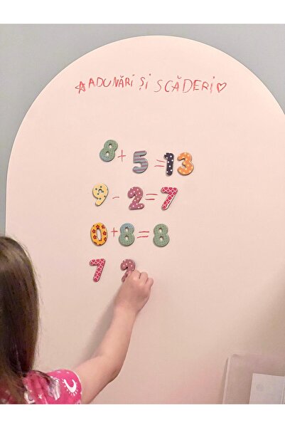 Arkolino Магнитна самозалепваща се дъска 60x100 см – писане, рисуване – розова