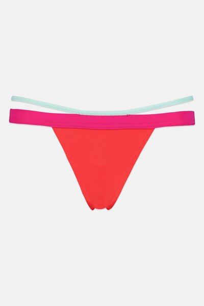 SPEEDO Women Plain Pull On Bikini Bottom, Red