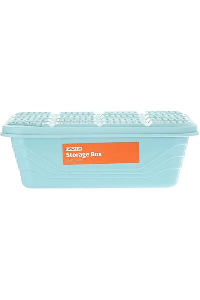 erorex Storage Box 18X12.5X6Cm Medium – Stackable 1.35L Plastic Food Container Lid, Assorted Colors Sent