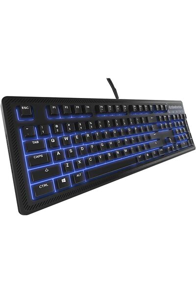 erorex Apex 100 Gaming Keyboard Blue Backlit Fully Customisable (Pc/Mac) Us Layout