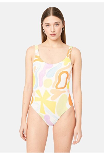 Desigual Women One Piece Allover Print Swimsuit, Multicolor