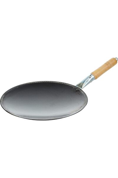 erorex مقلاة حديدية بمقبض، أسود، Iht010