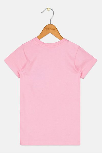 Disney Kids Girl Mickey And Friends Graphic Print T-Shirt, Pink