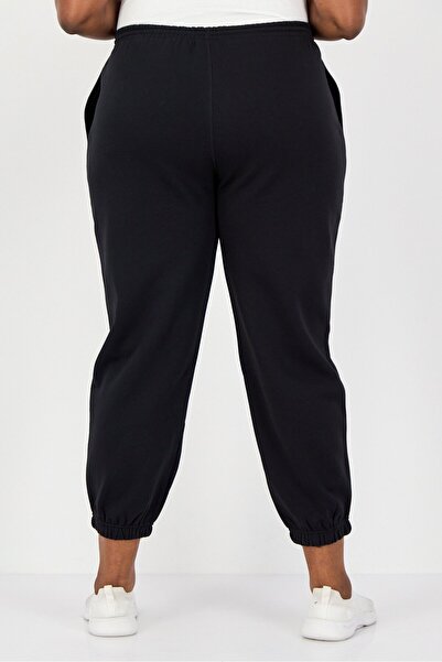 Reebok Women Plus Size Running Sweatpants, Black
