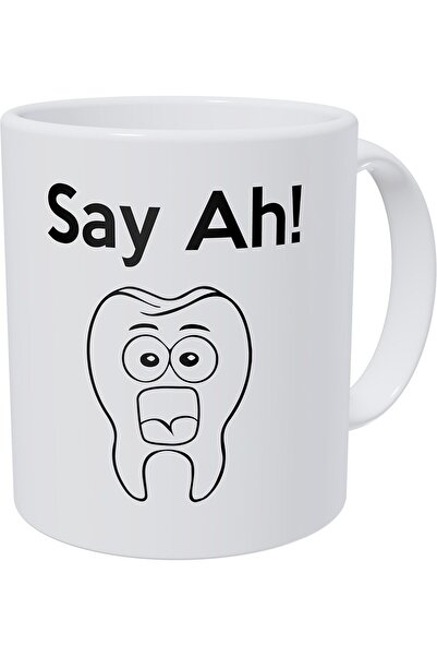 erorex Say Ah Dental, Dentist, Tooth 330Mls Funny Coffee Mug