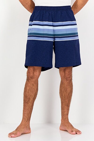 Kirkland Signature شورت سباحة رجالي مخطط برباط، متعدد الألوان