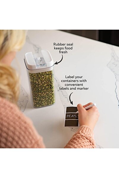 erorex Airtight Food Storage Containers Set, Dry Food Plastic Canisters Storage Organization Kitchen