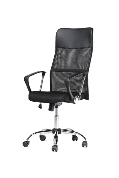 STRATEGIC Scaun de birou ergonomic inalt, rotativ, Mesh Negru
