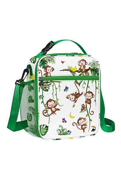 OEM Geantă frigorifică pentru prânz preșcolar Maimuță