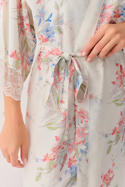 SUWEN Flower Morning Gown