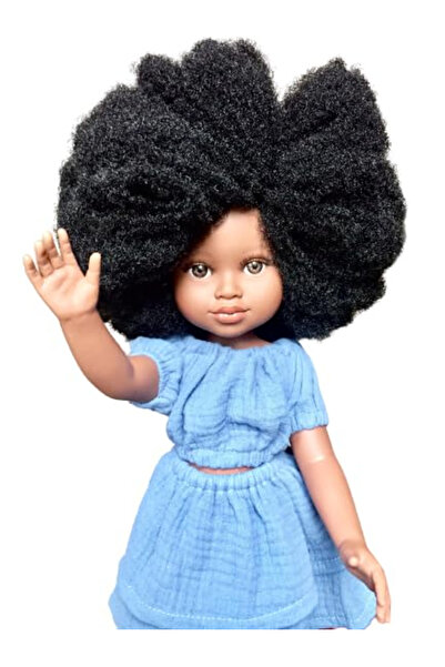 OEM Păpușă afro cu păr creț 45 cm