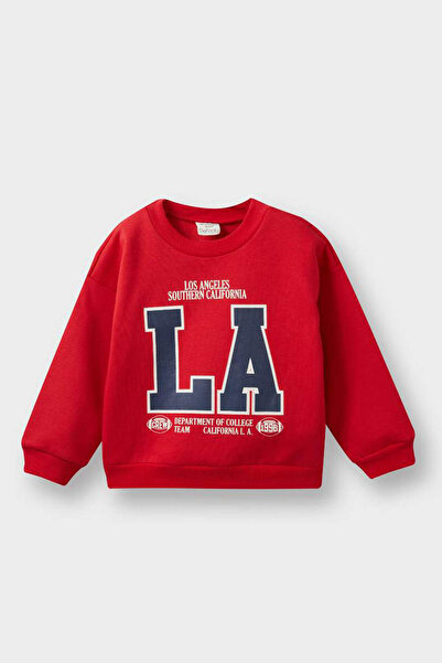 DeFacto Kırmızı Erkek Bebek Sweatshirt E9238A5/RD79