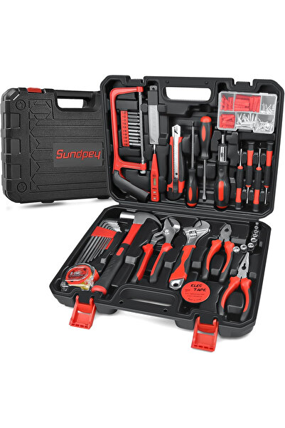 OEM Trusă multifuncțională de scule pentru casă, 148 de piese, roșie