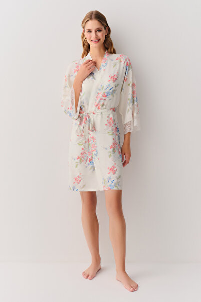 SUWEN Flower Morning Gown