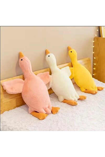 Solemia Sevimli Peluş Uyku Arkadaşım Kaz 75 cm- Uçan Kaz Morton Uyku Yastığı