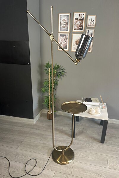 Bamyum Windy Eskitme Gövde Füme Cam Lambader U Tepsili Makas Gövde Modern Oturma Odası