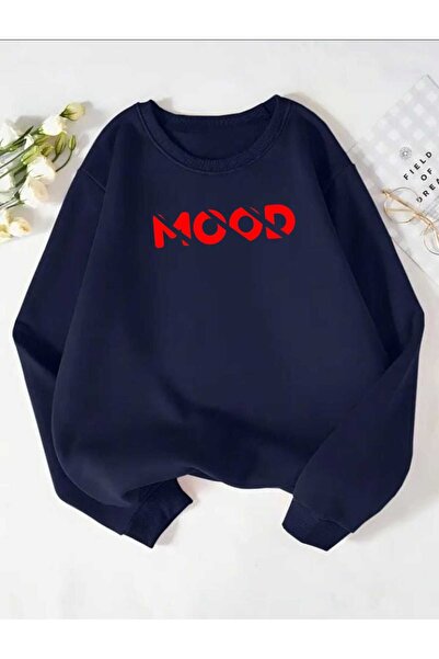 tkn your style Unisex MOOD Φούτερ με σχέδιο εκτύπωσης Trend Oversize