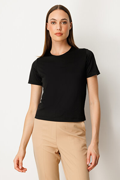 ON Μπλούζα με κοντό μανίκι με λαιμόκοψη