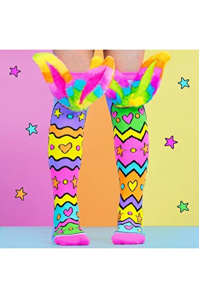 MADMIA Φωτεινές και ζωηρές πολύχρωμες μακριές κάλτσες για κορίτσια 3-5 ετών