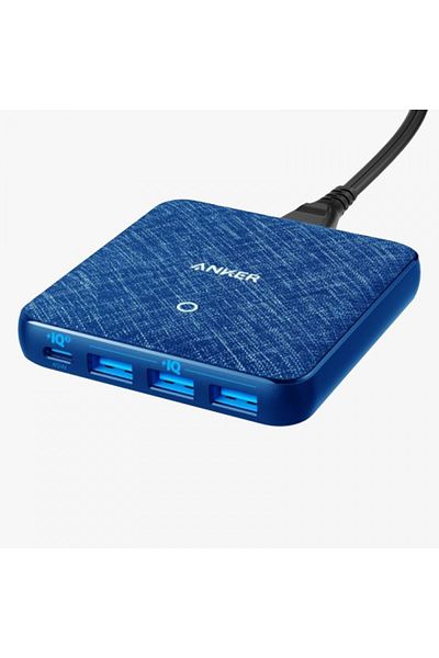 Anker PowerCore 4-Port 65W Fast Charging Station - Black - PD