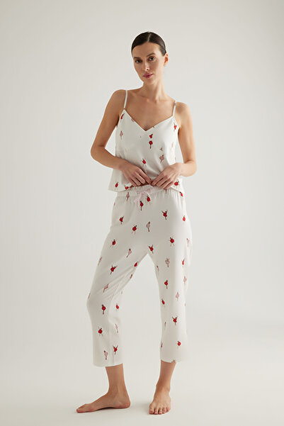 Hays Kadın Pamuklu Kapri Pijama Altı