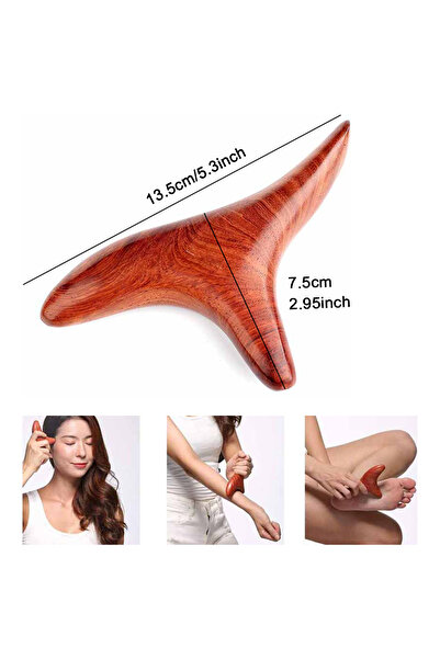 Choice4 أدوات غوا شا لتدليك نقاط الزناد الخشبية من ستايل أ، وأدوات تصريف لمفا...