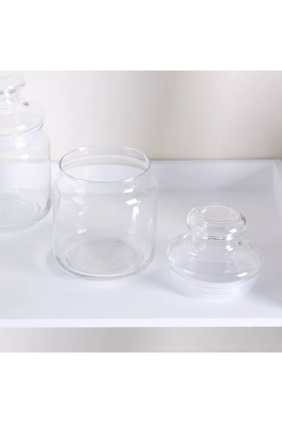 Home Box Ocean Pop Jar with Glass Lid - Set of 2