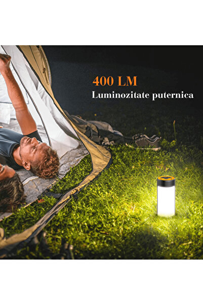 Elindor Portable LED Flashlight, Power Bank, Rechargeable, 800LM, IPX4, 1800mAh, 2 Pieces, Black