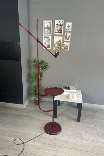 Bamyum Melk Vişne Çürüğü Gövde Bal Rengi Cam Lambader Tepsili Makas Gövde Modern Oturma Odası