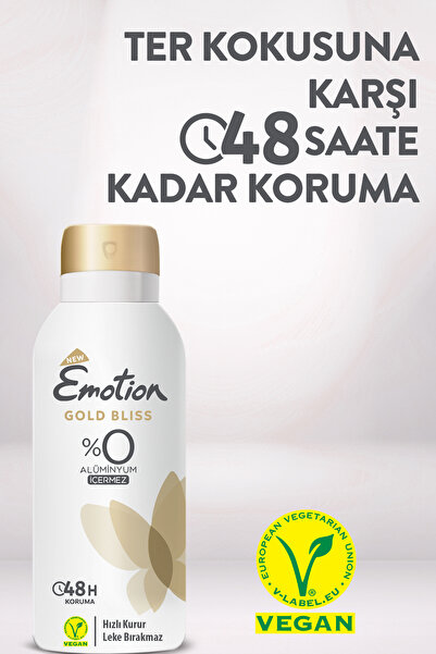Emotion Gold Bliss Vegan Kadın Deodorant 4x90 Ml