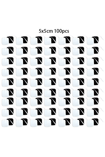 Choice3 أبيض 100 قطعة 5 × 5 سم 5 × 5 سم 2 مم قابس أقطاب كهربائية Tens وسادات ...