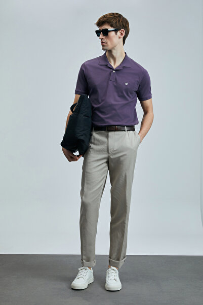 Lufian Polo Neck Comfort Fit Men's T-Shirt