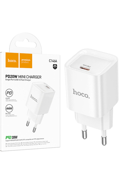 REDz Accessories Adaptor de rețea Hoco C146A, încărcare rapidă PD20W, port US...